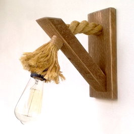 Opviq Lámpara de Mesa PP155 en Madera de Abeto Nogal